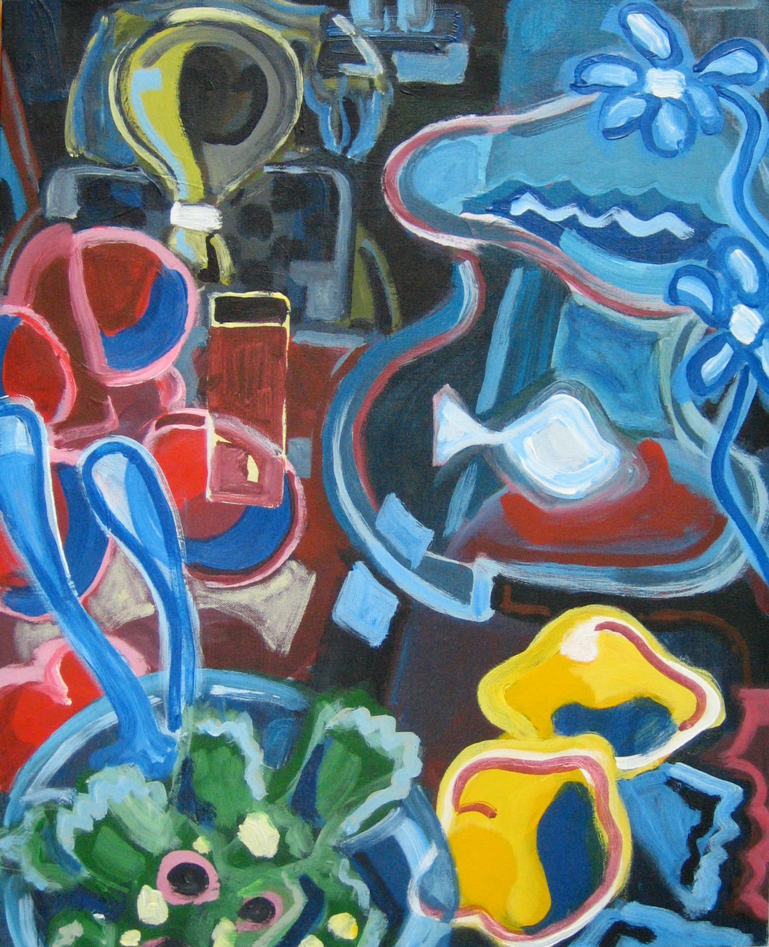 Frau mit Fischen IV