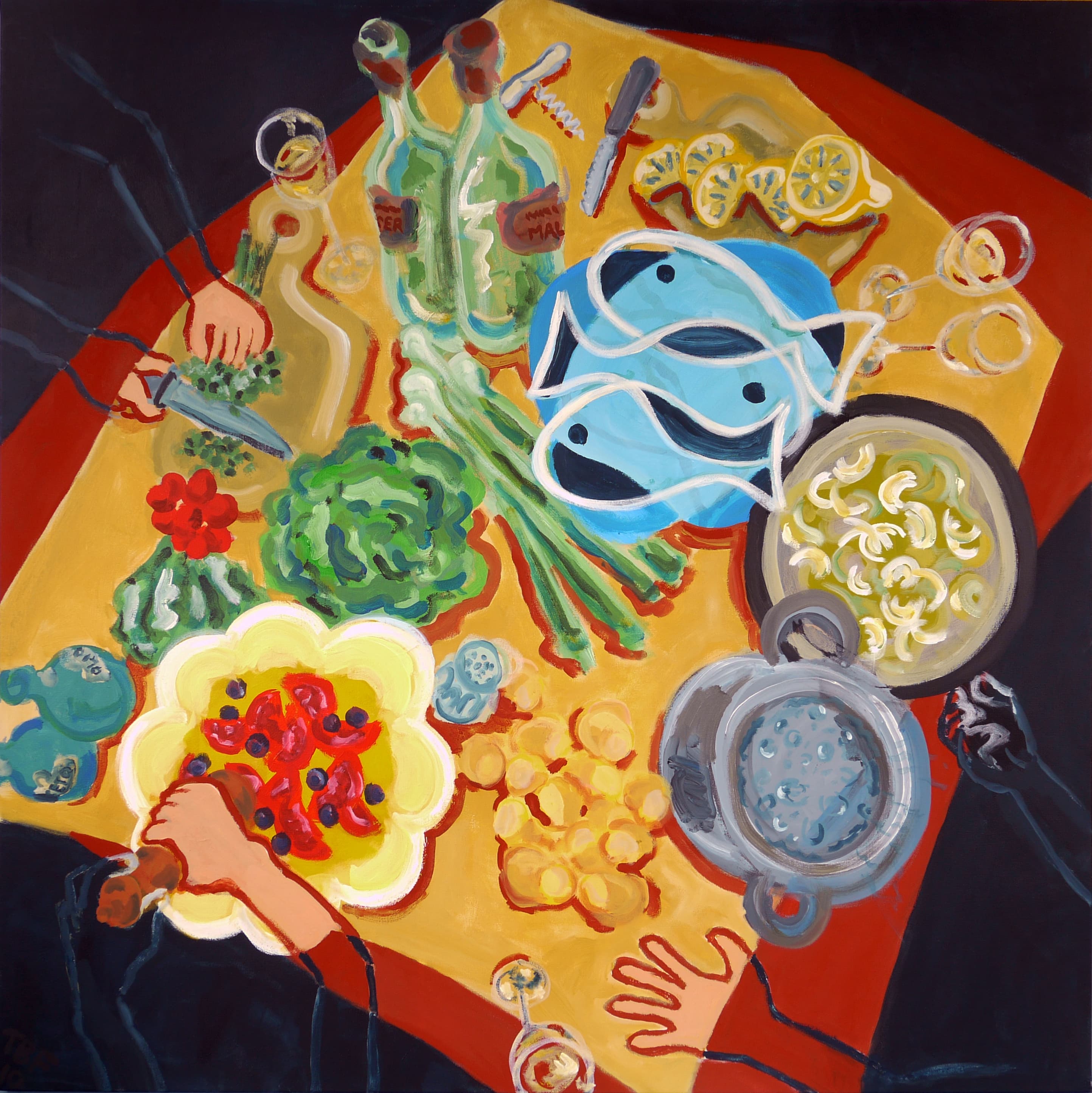 Kochen mit Freunden